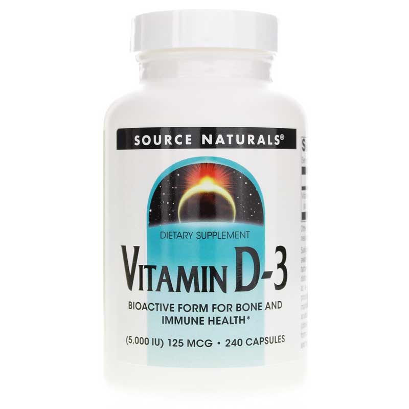 Vitamin D-3 5,000 IU, 240 Capsules | Витамин D-3 5,000 МЕ, 240 капсул