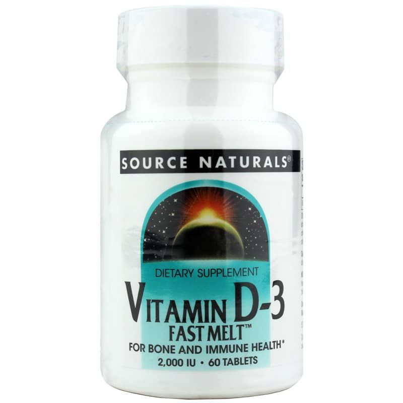 Vitamin D-3 Fast Melt 2, 60 Tablets | Витамин D-3 быстрорастворимый 2, 60 таблеток