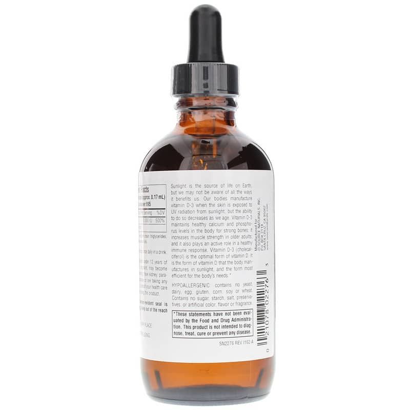 Vitamin D-3 Liquid, 4 Oz | Витамин D-3 жидкий, 4 унции