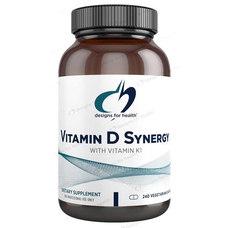 Vitamin D Synergy with Vitamin K1, 240 Veg Capsules | Синергія вітаміну D з вітаміном K1, 240 вегетеріанських капсул
