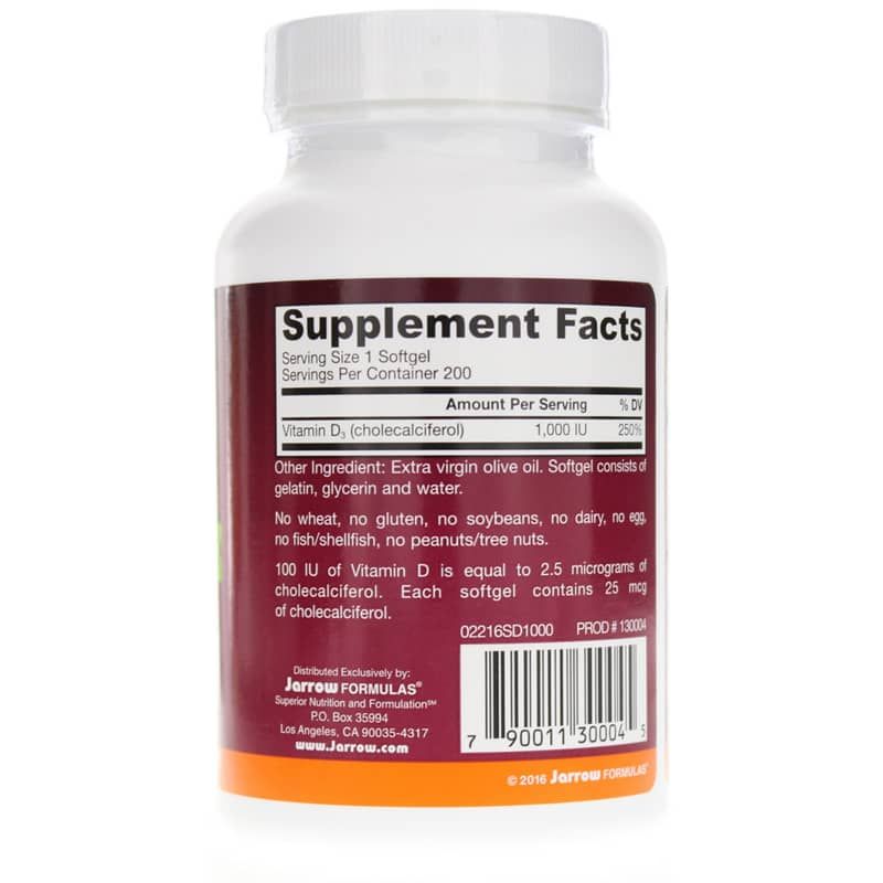 Vitamin D3 1000 IU, 200 Softgels | Витамин D3 1000 МЕ, 200 гелевых капсул