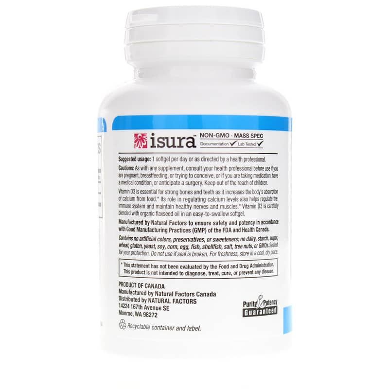 Vitamin D3 5000 IU, 120 Softgels | Вітамін D3 5000 МО, 120 гелевих капсул