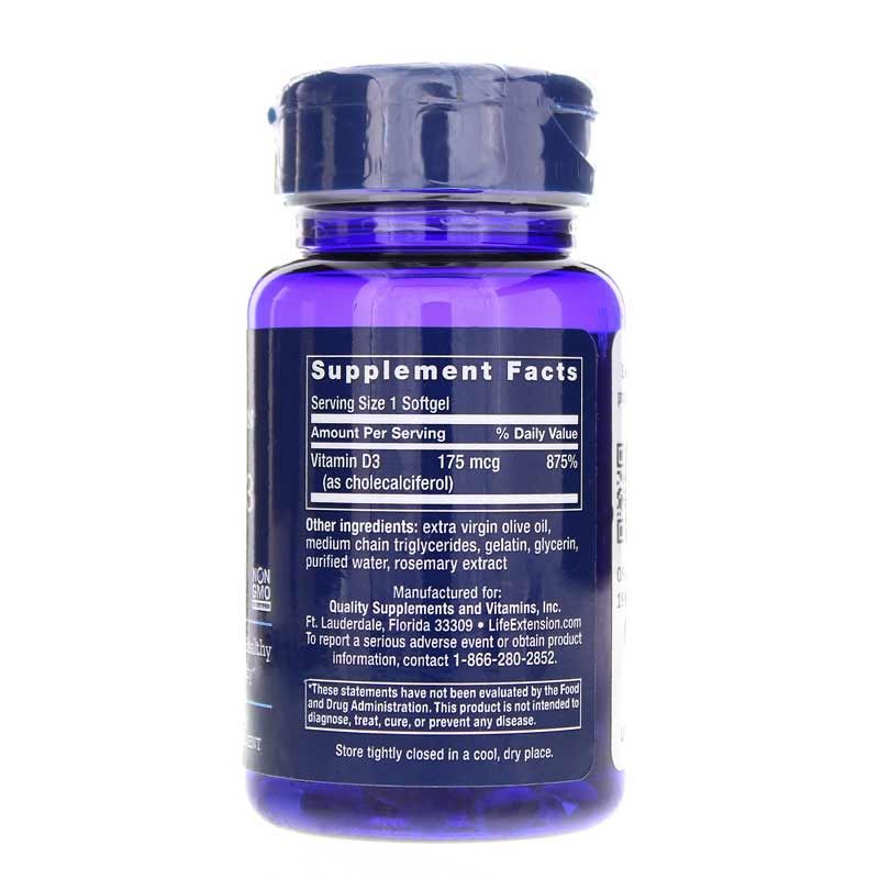 Vitamin D3 175 Mcg (7000 IU) | Витамин D3 175 мкг (7000 МЕ)