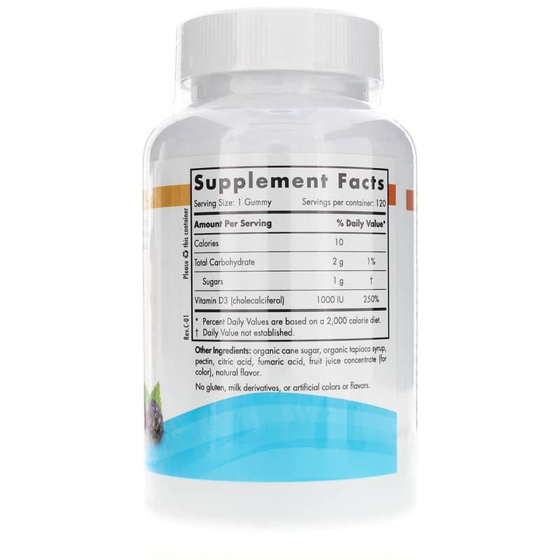 Vitamin D3 Gummies 1000 IU, 120 Gummies | Вітамін D3 жувальні гумки 1000 МО, 120 жувальних гумок