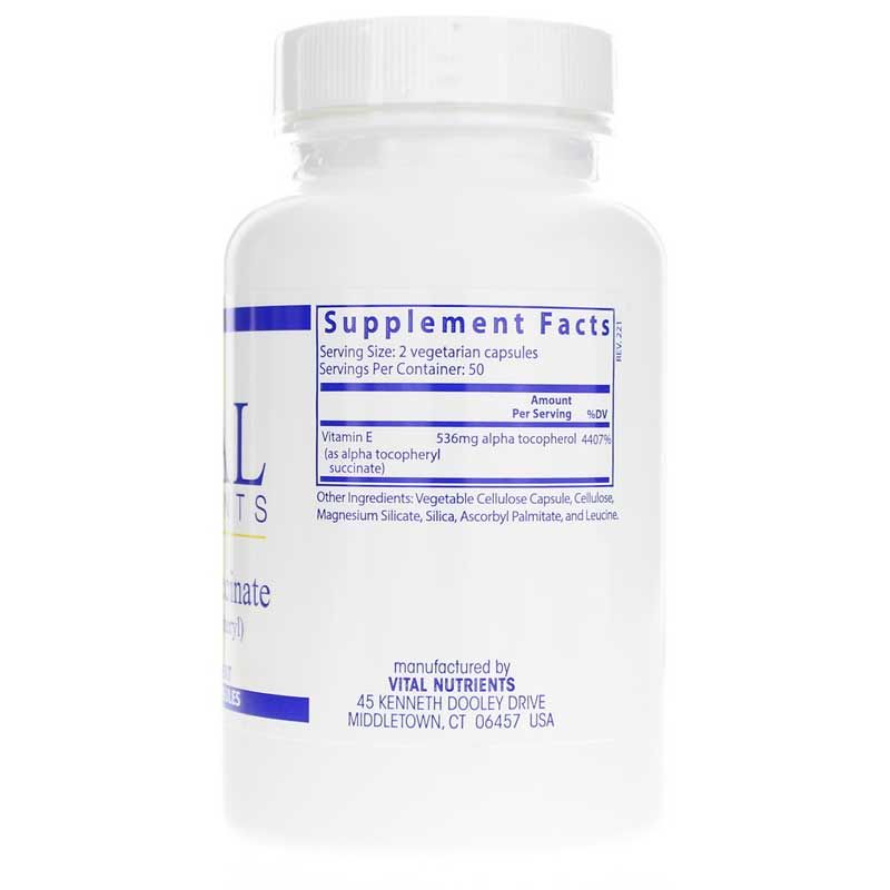 Vitamin E Succinate 536 Mg | Витамин Е сукцинат 536 мг