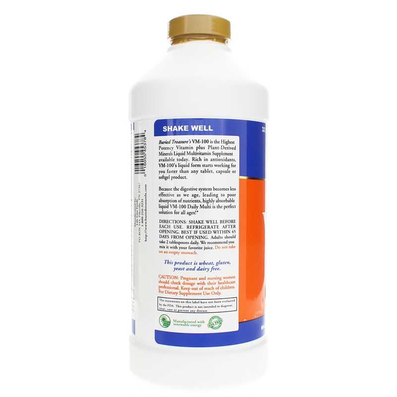 VM 100 Daily Liquid Multi Vitamins and Minerals, 32 Oz | VM 100 щоденних рідких мультивітамінів і мінералів на щоденній основі, 32 Oz