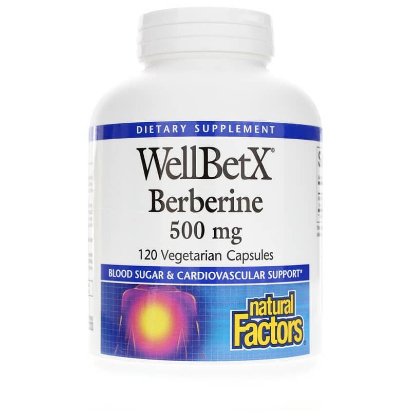 WellBetX Berberine 500 Mg, 120 Veg Capsules | WellBetX берберин 500 мг, 120 вегетеріанських капсул