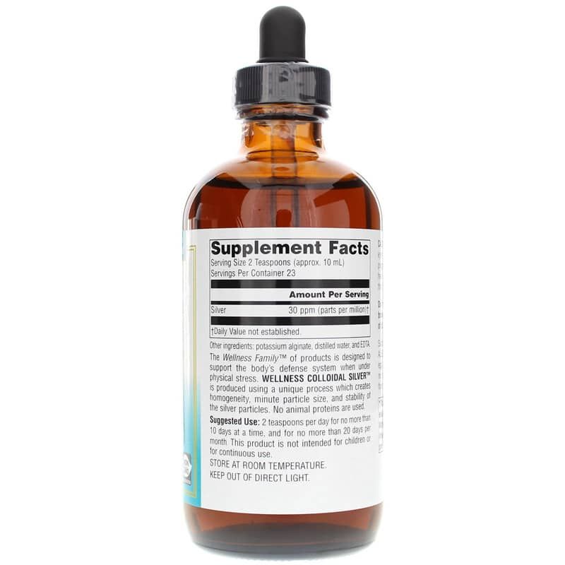Wellness Colloidal Silver 30 PPM, 8 Oz | Велнес колоїдне срібло 30 PPM, 8 унцій