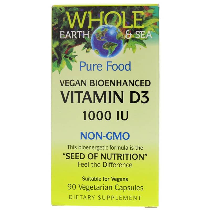 Whole Earth &amp; Sea Vitamin D3 1000 IU | Цельная земля и море витамин D3 1000 МЕ