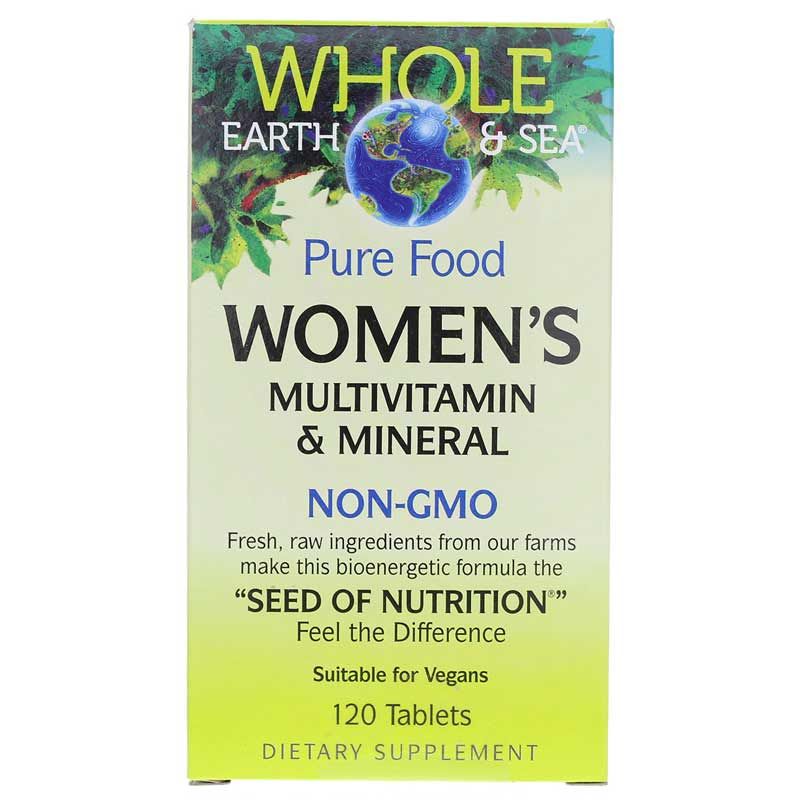 Whole Earth &amp; Sea Women's Multi, 120 Tablets | Целая земля и море женский мульти, 120 таблеток
