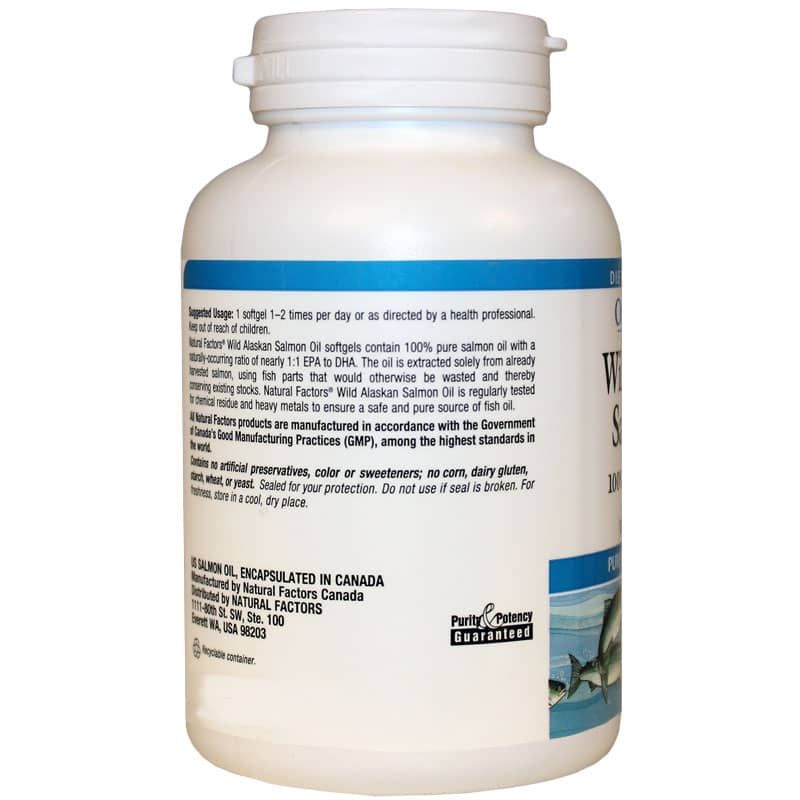 Wild Alaskan Salmon Oil 1000 Mg, 90 Softgels | Масло дикого аляскинского лосося 1000 мг, 90 гелевых капсул