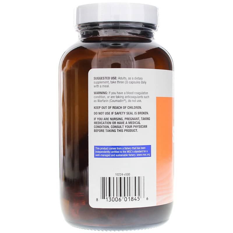Wild Caught Alaskan Salmon Oil, 90 Capsules | Масло дикого аляскинского лосося, 90 капсул