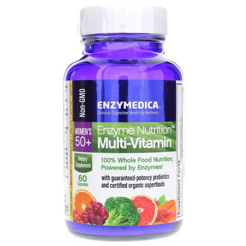 Women's 50+ Enzyme Nutrition Multivitamin, 60 Capsules | Мультивітамін ензимне харчування для жінок 50+, 60 капсул
