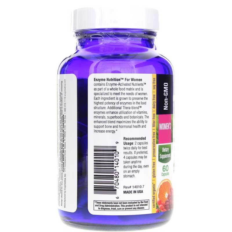 Women's Enzyme Nutrition Multivitamin, 60 Capsules | Энзимное питание для женщин мультивитамины, 60 капсул