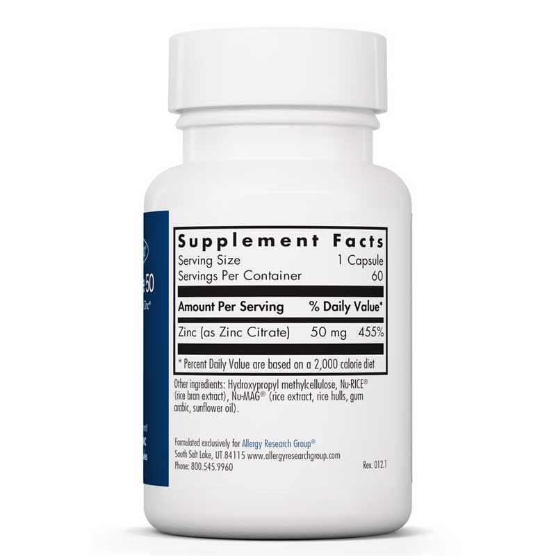 Zinc Citrate 50 Mg | Цитрат цинка 50 мг