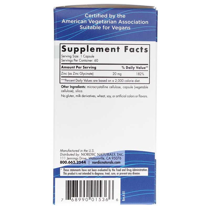 Zinc Glycinate 20 Mg | Гліцинат цинку 20 мг