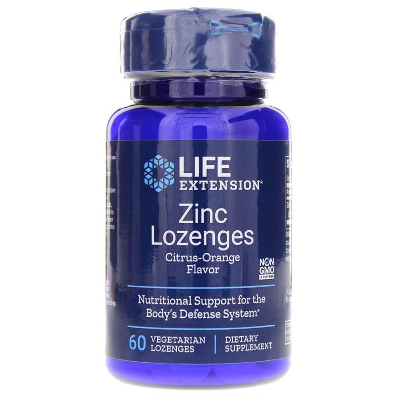 Zinc Lozenges Natural Citrus-Orange Flavor | Цинковые пастилки с натуральным цитрусово-апельсиновым вкусом