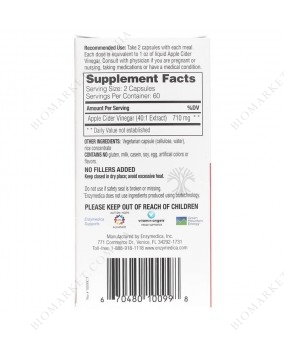 Apple Cider Vinegar, 120 Capsules | Яблочный уксус, 120 капсул