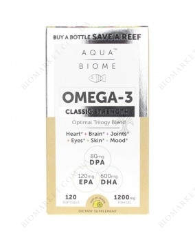 Aqua Biome Fish Oil Classic Strength, 120 Softgels | Рыбий жир aqua biome классическая сила, 120 гелевых капсул