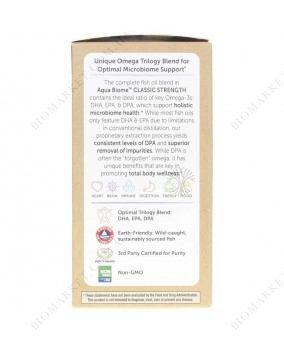 Aqua Biome Fish Oil Classic Strength, 60 Softgels | Рыбий жир aqua biome классическая сила, 60 гелевых капсул