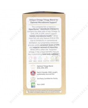 Aqua Biome Fish Oil Maximum Strength, 60 Softgels | Рыбий жир аква биом максимальная сила, 60 гелевых капсул